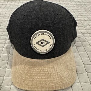 Travis Mathew Black and Tan Corduroy Hat